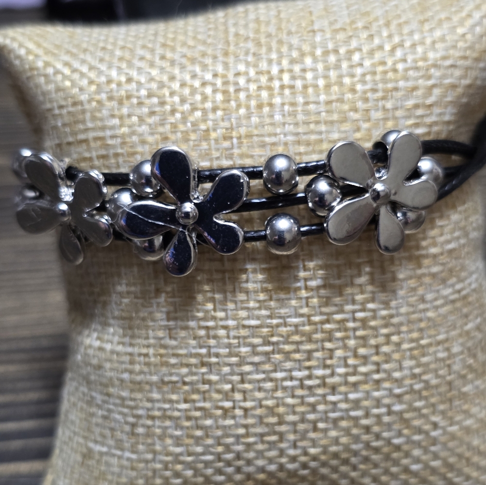 Boho Flower Charm Bracelet